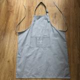 【SARAPG】Simple Gray cotton adjustable workwear apron Logo print