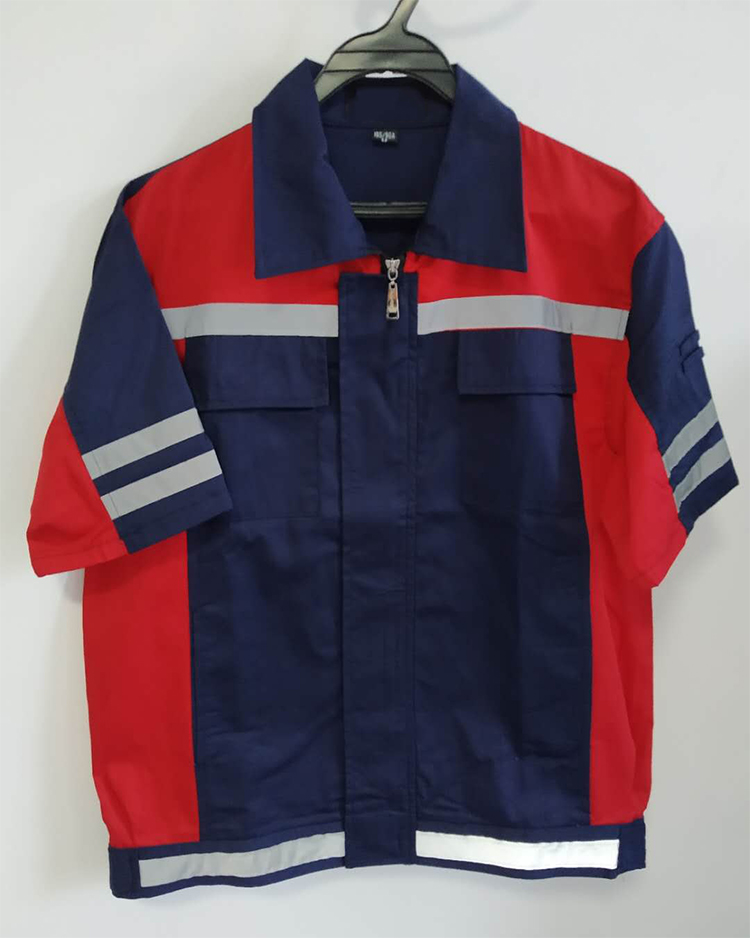 【SARRAB】Red-and-Blue-Factory-Workwear