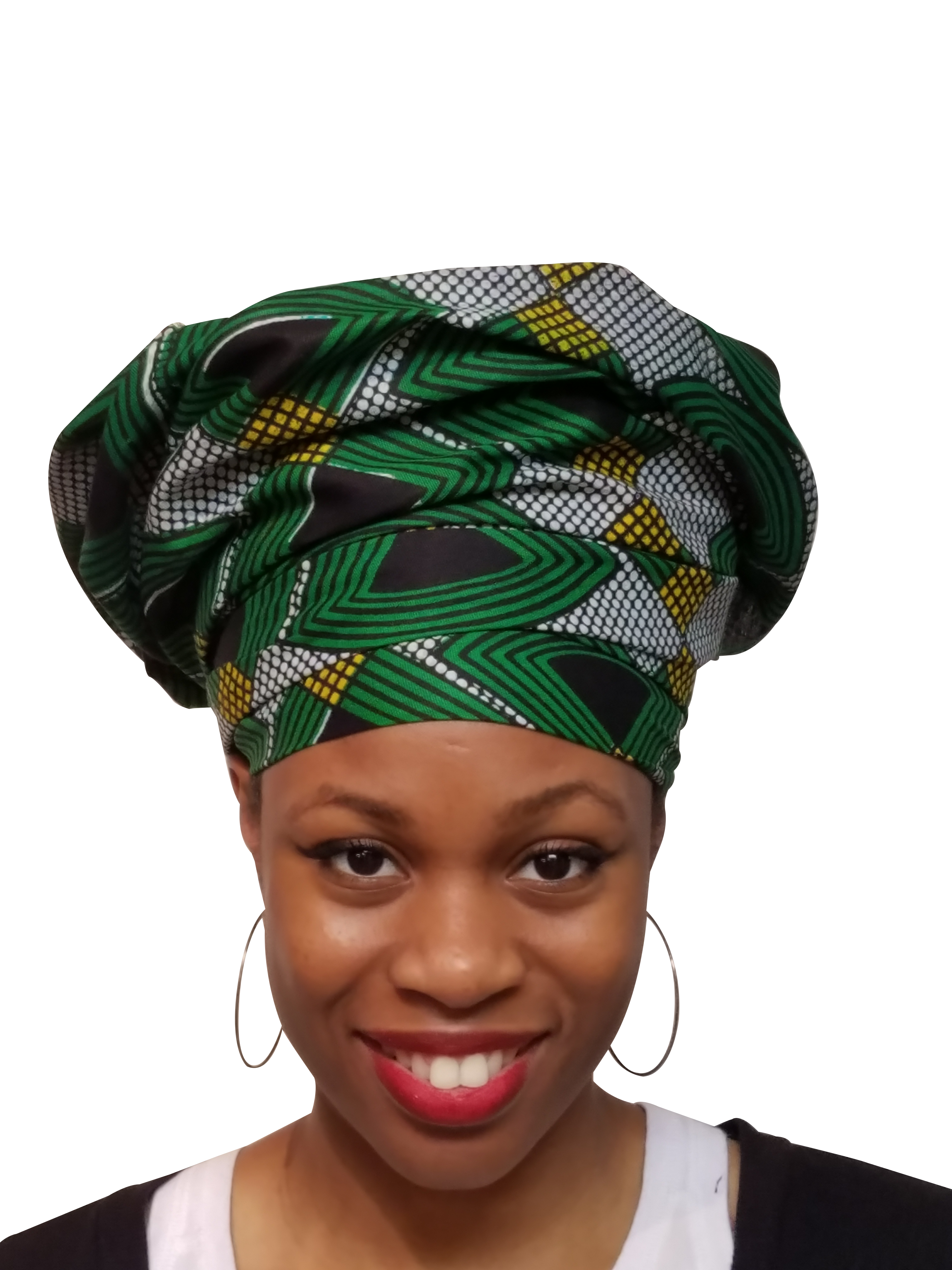 【SARGAP】Gold African Print Ankara Head wrap