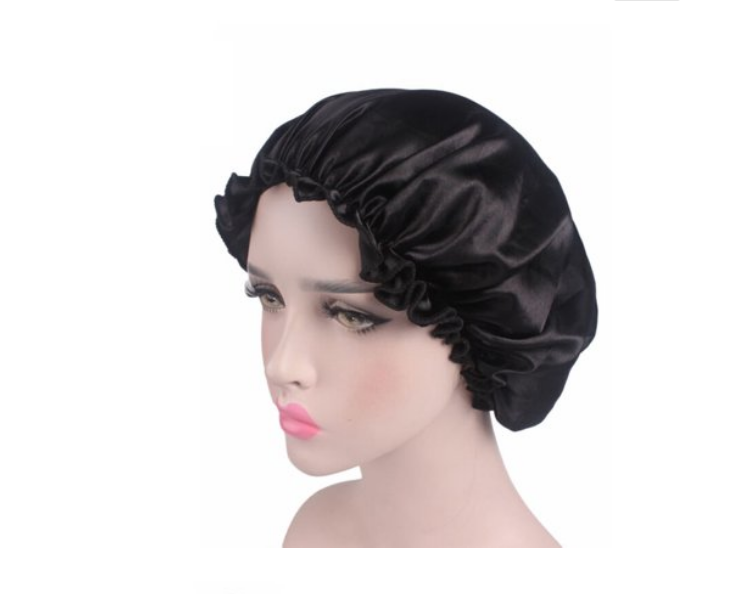 【SARWSPS】Womens Soft Pure Satin Silk Sleeping hat