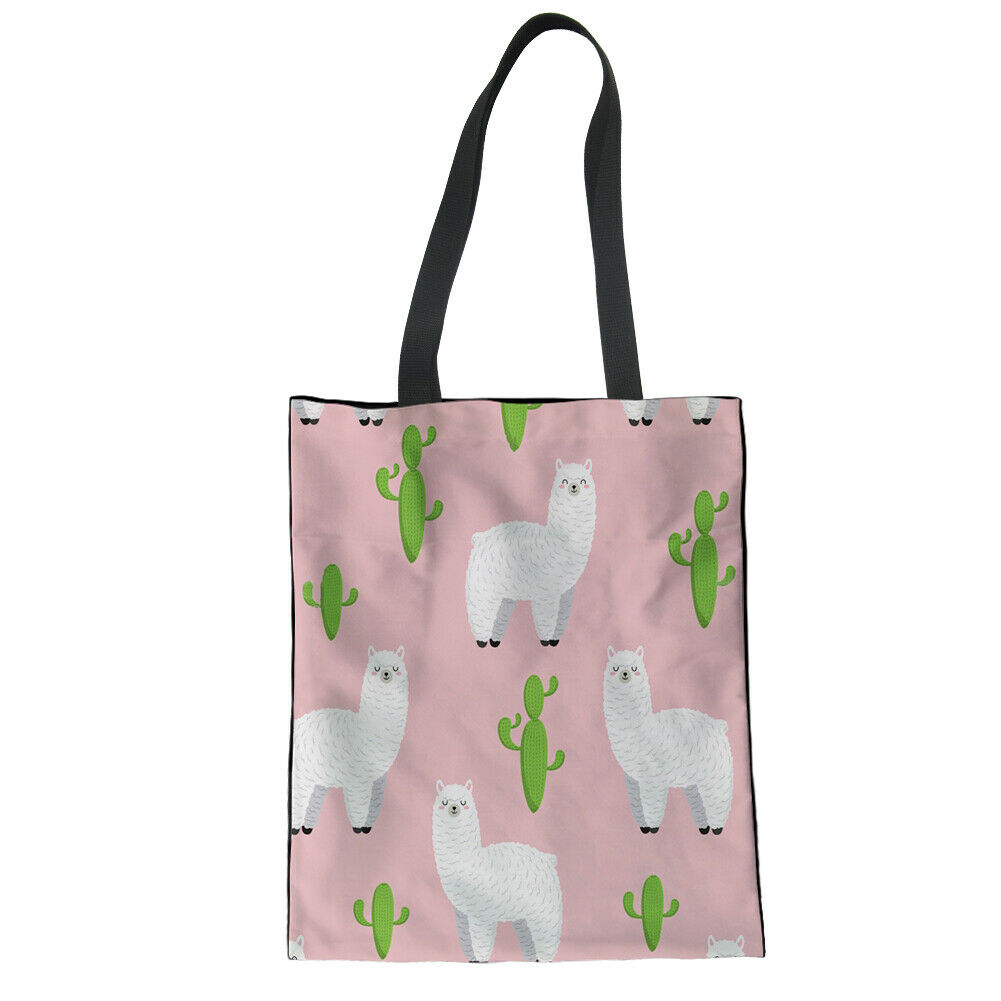 【SARACCH】Alpaca Cactus Canvas Handbag