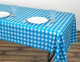 【SARRCD】54" x 108" Rectangular Checkered Disposable Plastic Tablecloths