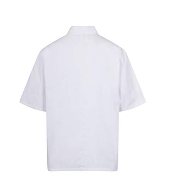 【SARUSS】Unisex Short Sleeve Button Front Chefs Jacket