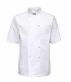 【SARUSS】Unisex Short Sleeve Button Front Chefs Jacket