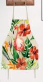 【SARURGY】Green 3D printing  cotton and linen    apron