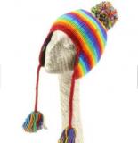 【SARWEH】Rainbow Knitting  Wool Earflap Winter  Hat