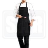 【SARL1】Adjustable Bib Apron Waterdrop Resistant with 2 Pockets Cooking Kitchen Aprons for Women Men Chef 