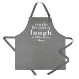 【SARL2】Women/Men Kitchen Chef Apron with 2 Pockets - Extra Long Ties, 100% Cotton Canvas Bib Apron for Cooking, Baking, BBQ